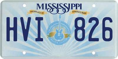 MS license plate HVI826