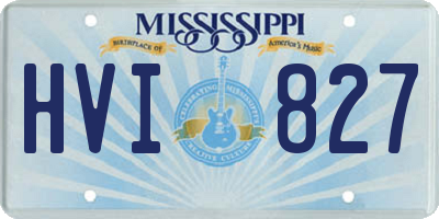 MS license plate HVI827