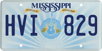 MS license plate HVI829