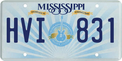 MS license plate HVI831
