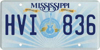 MS license plate HVI836
