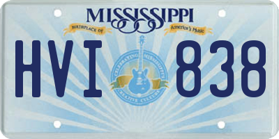 MS license plate HVI838