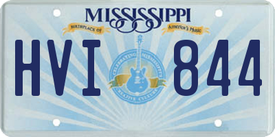 MS license plate HVI844