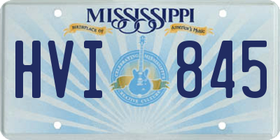 MS license plate HVI845