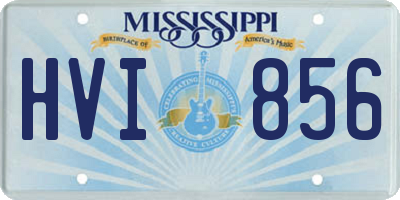 MS license plate HVI856