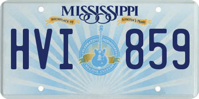 MS license plate HVI859