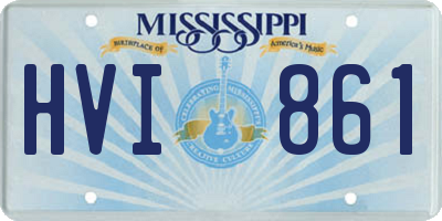 MS license plate HVI861
