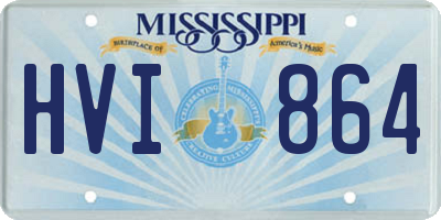 MS license plate HVI864