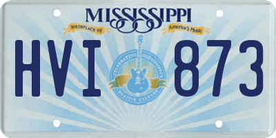 MS license plate HVI873