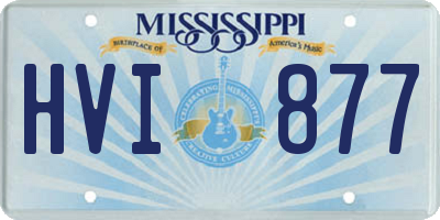 MS license plate HVI877