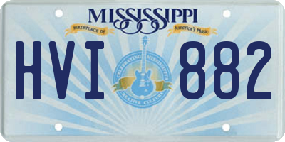 MS license plate HVI882