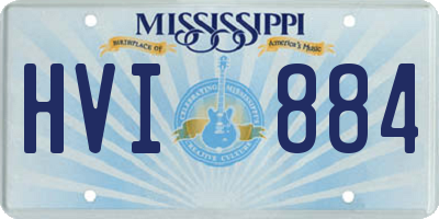 MS license plate HVI884