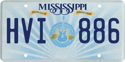 MS license plate HVI886