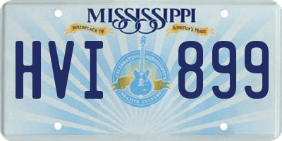 MS license plate HVI899
