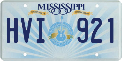 MS license plate HVI921