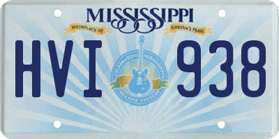 MS license plate HVI938
