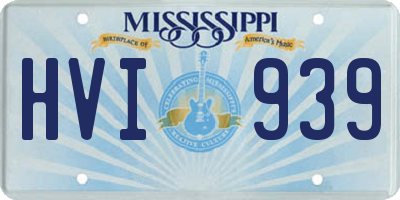 MS license plate HVI939