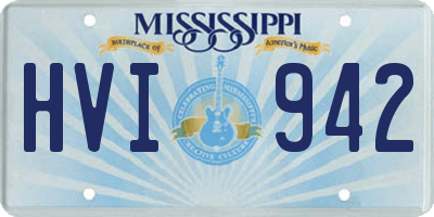 MS license plate HVI942