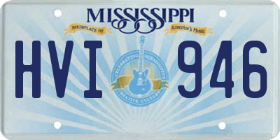 MS license plate HVI946