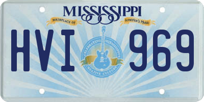 MS license plate HVI969