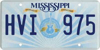 MS license plate HVI975