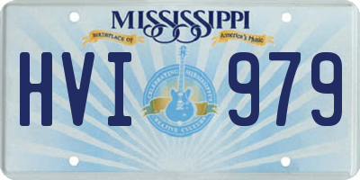 MS license plate HVI979
