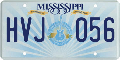 MS license plate HVJ056