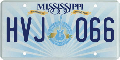 MS license plate HVJ066