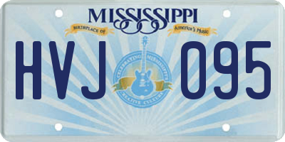 MS license plate HVJ095