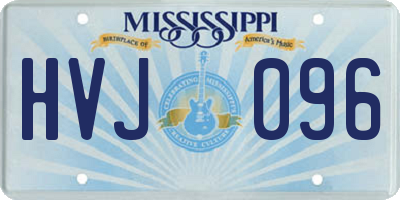 MS license plate HVJ096