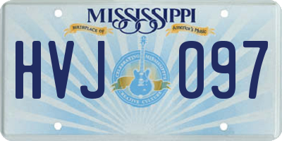 MS license plate HVJ097