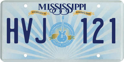 MS license plate HVJ121