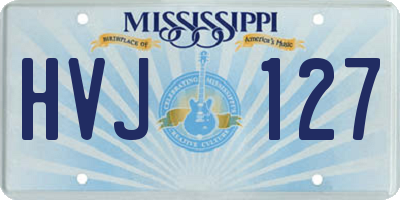 MS license plate HVJ127