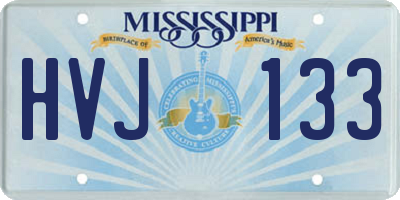 MS license plate HVJ133