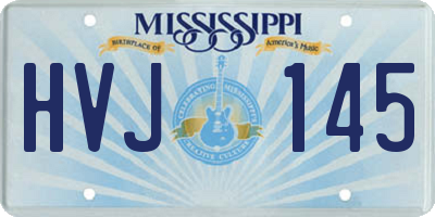 MS license plate HVJ145