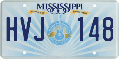 MS license plate HVJ148