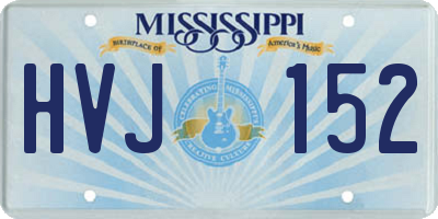 MS license plate HVJ152