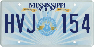 MS license plate HVJ154