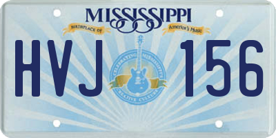 MS license plate HVJ156