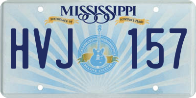 MS license plate HVJ157