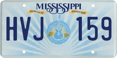 MS license plate HVJ159