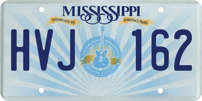 MS license plate HVJ162