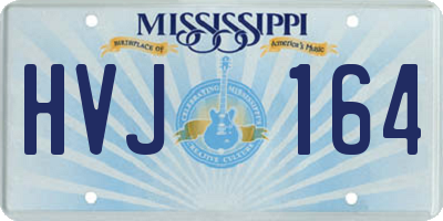 MS license plate HVJ164