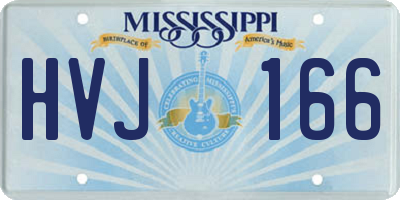 MS license plate HVJ166