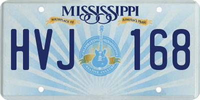 MS license plate HVJ168