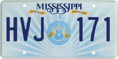 MS license plate HVJ171