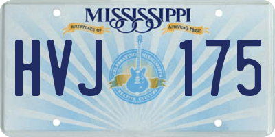 MS license plate HVJ175