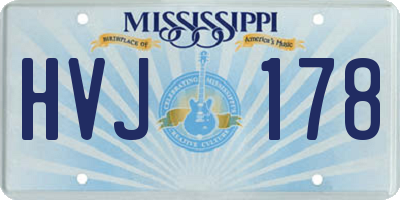 MS license plate HVJ178