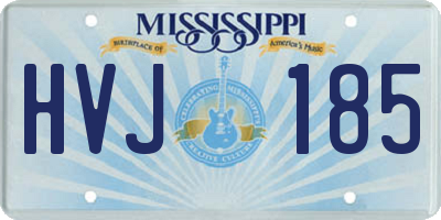 MS license plate HVJ185