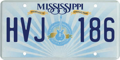 MS license plate HVJ186